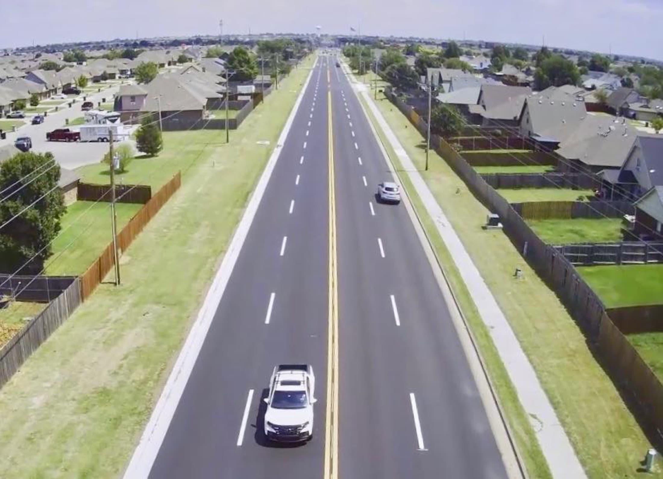 Finished road aerial 4lane