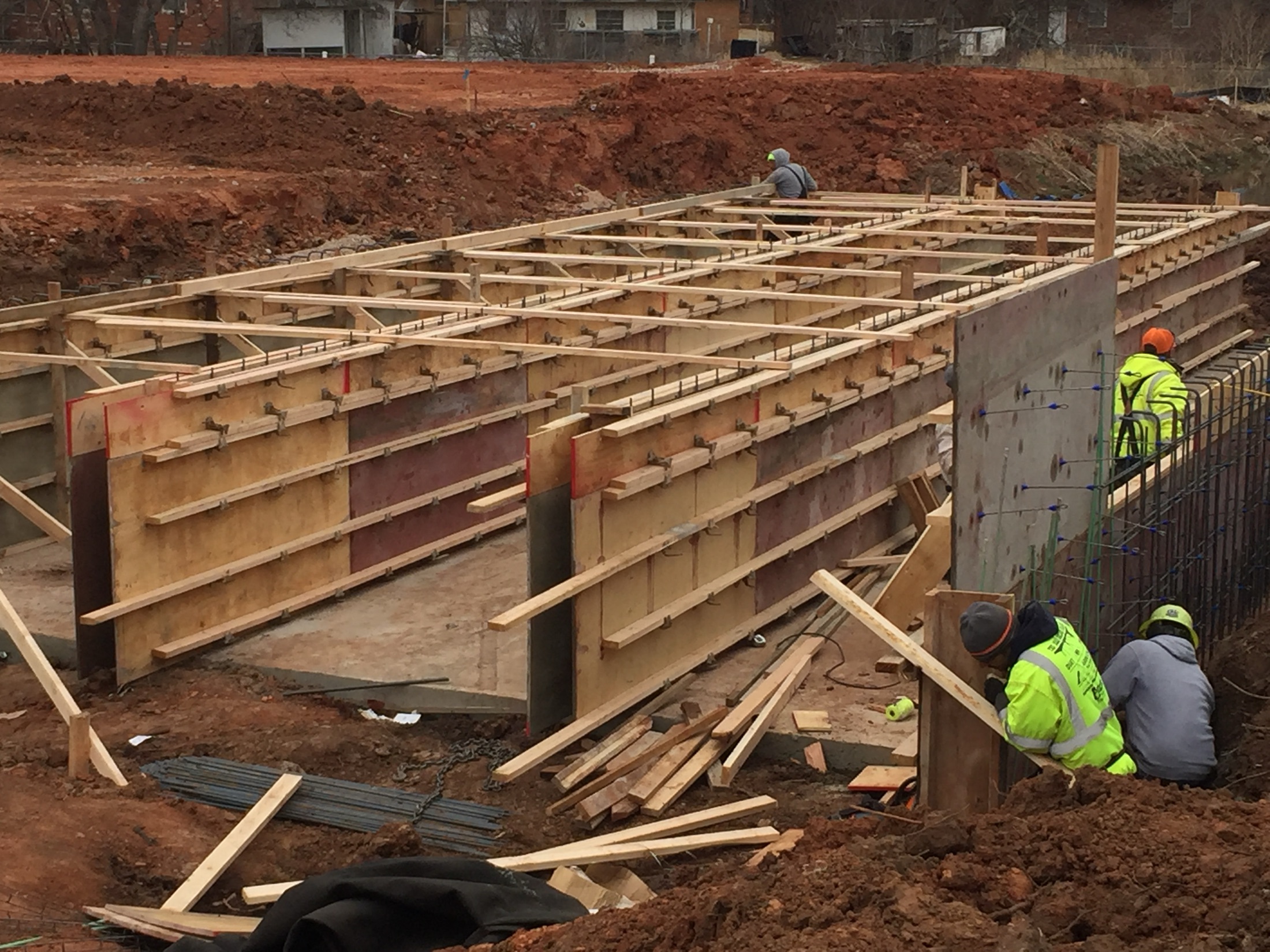 First Water crew forming a cast-in-place concrete box culvert